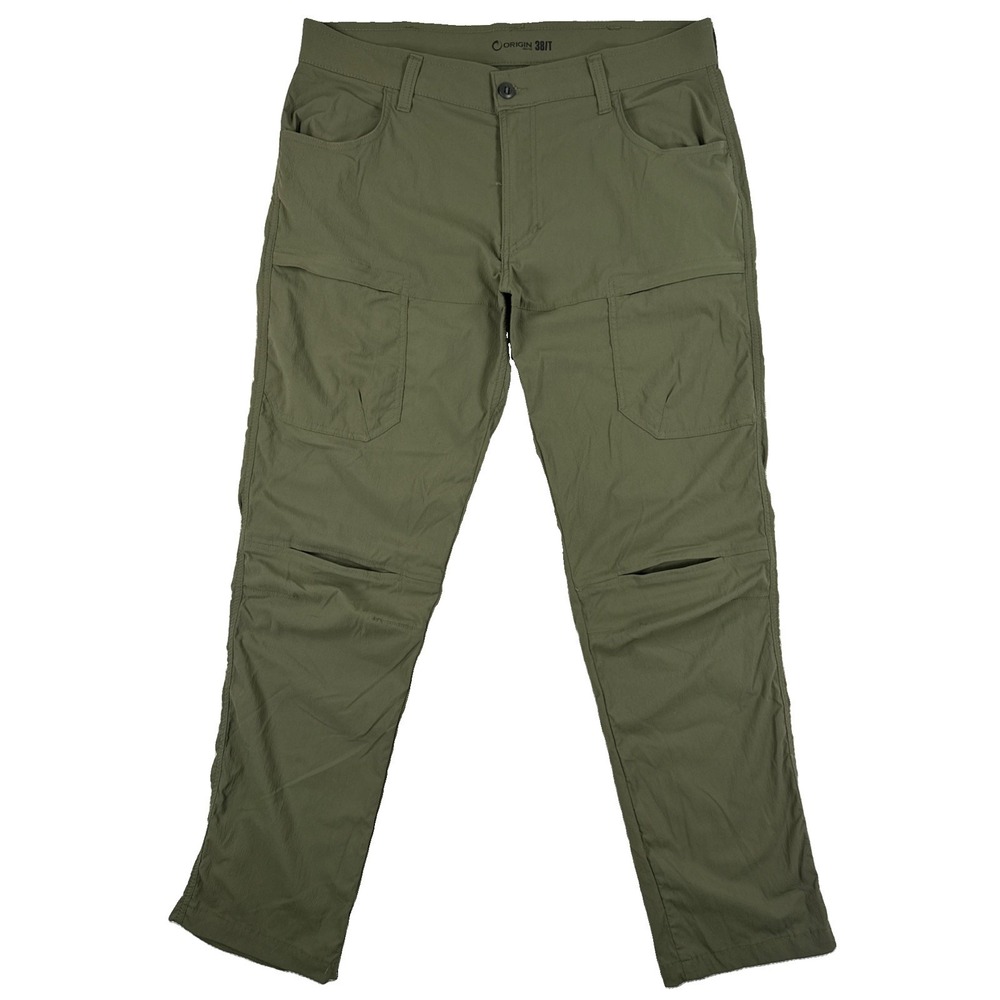 Origin USA Nyloc Field 2.0 Pants Men's 38 Tall Green Stretch Knee Hiking